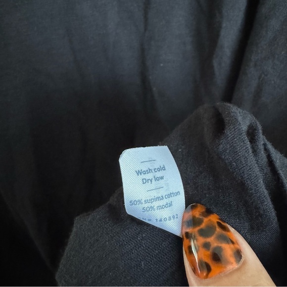 Marine Layer Black Boyfriend Short Sleeve Tee Size Small - Picture 4 of 5